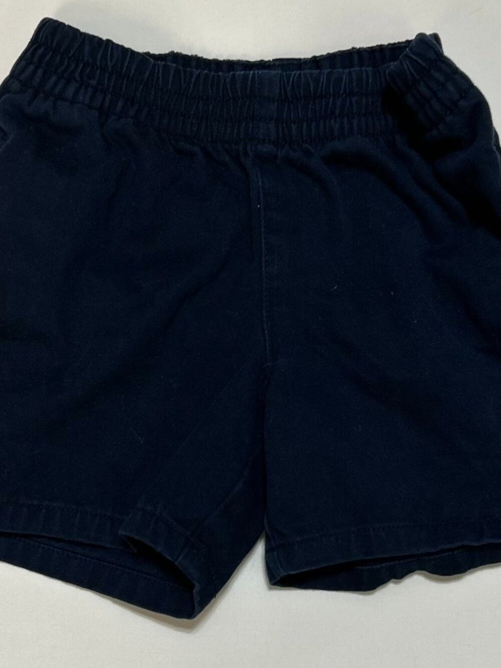 Polo Ralph Lauren Twill Shorts (2T); Navy; Red Logo; Elastic Waistband